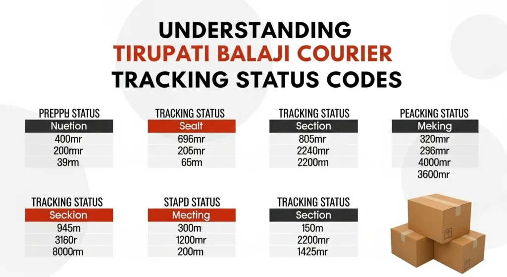 Understanding Tirupati Balaji Courier Tracking Status Codes